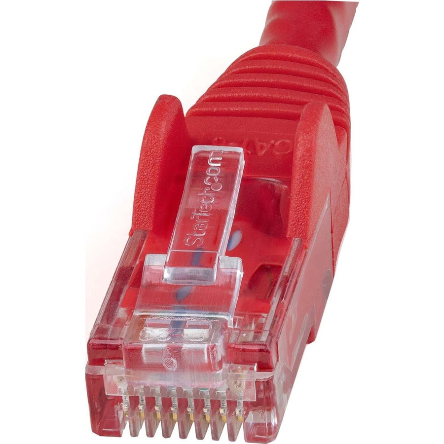 StarTech.com 3ft CAT6 Ethernet Cable - Red Snagless Gigabit - 100W PoE UTP 650MHz Category 6 Patch Cord UL Certified Wiring/TIA N6PATCH3RD