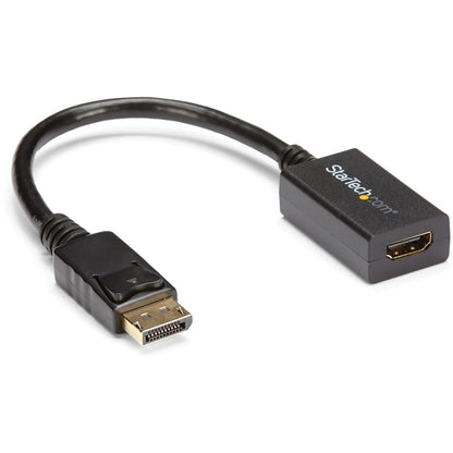 StarTech.com DisplayPort to HDMI Adapter, 1080p DP to HDMI Video Converter, DP to HDMI Monitor/TV Dongle, Passive, Latching DP Connector DP2HDMI2