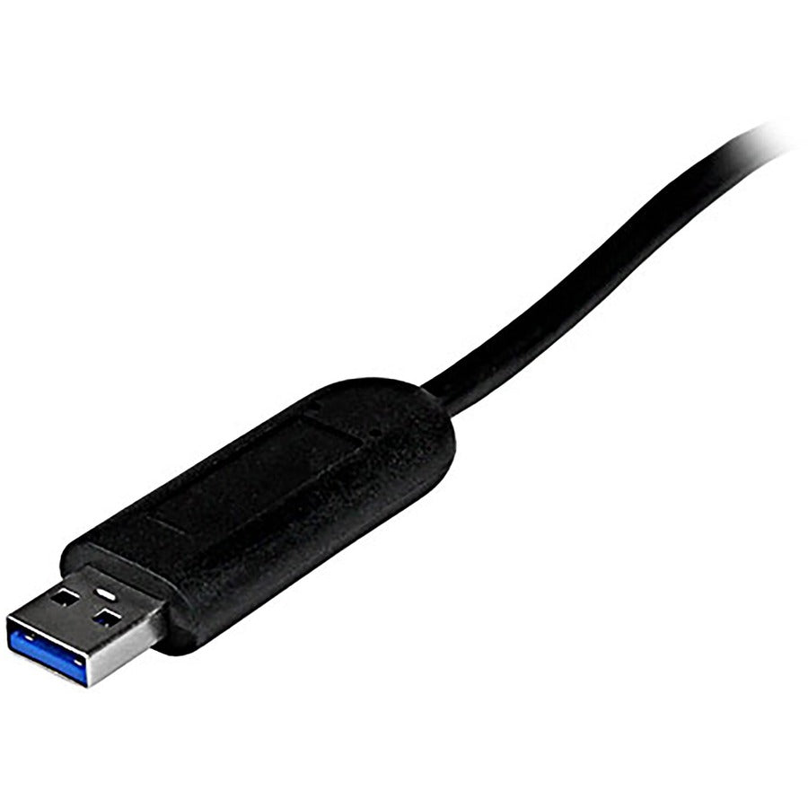 StarTech.com 4 Port Portable SuperSpeed USB 3.0 Hub with Built-in Cable - 5Gbps ST4300PBU3