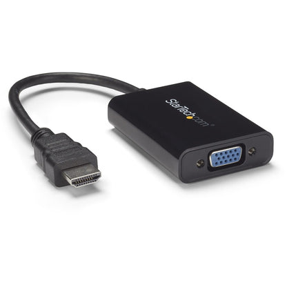 StarTech.com HDMI to VGA Adapter - With Audio - 1080p - 1920 x 1080 - Black - HDMI Converter - VGA to HDMI Monitor Adapter HD2VGAA2