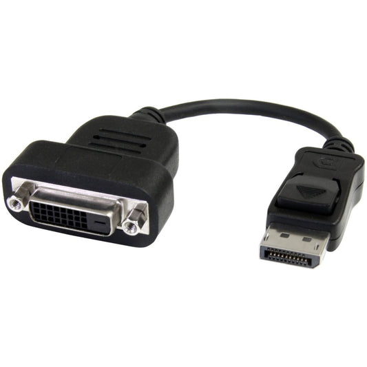 StarTech.com DisplayPort to DVI Adapter, Active DisplayPort to DVI-D Adapter Converter 1080p, DP 1.2 to DVI Adapter, Latching DP Connector DP2DVIS