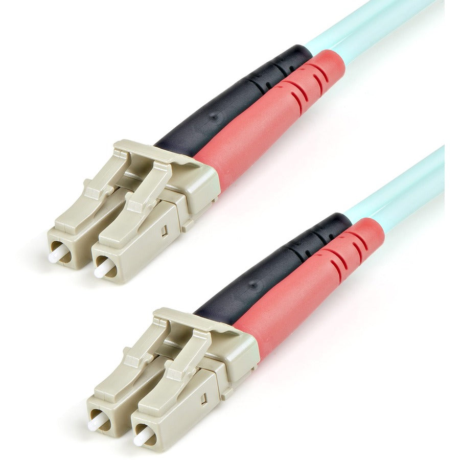 StarTech.com 1m (3ft) LC/UPC to LC/UPC OM3 Multimode Fiber Optic Cable, Full Duplex 50/125&micro;m Zipcord, 100G, LSZH Fiber Jumper Cord A50FBLCLC1