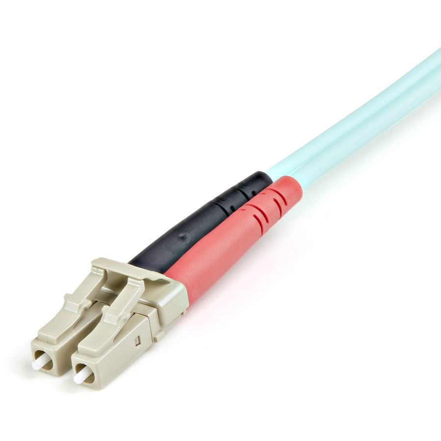 StarTech.com 1m (3ft) LC/UPC to LC/UPC OM3 Multimode Fiber Optic Cable, Full Duplex 50/125&micro;m Zipcord, 100G, LSZH Fiber Jumper Cord A50FBLCLC1