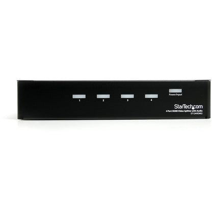 StarTech.com HDMI Splitter 1 In 4 Out - 1080p - 4 Port -Mounting Brackets - 1.3 Audio - HDMI Multi Port - HDMI Audio Splitter ST124HDMI2