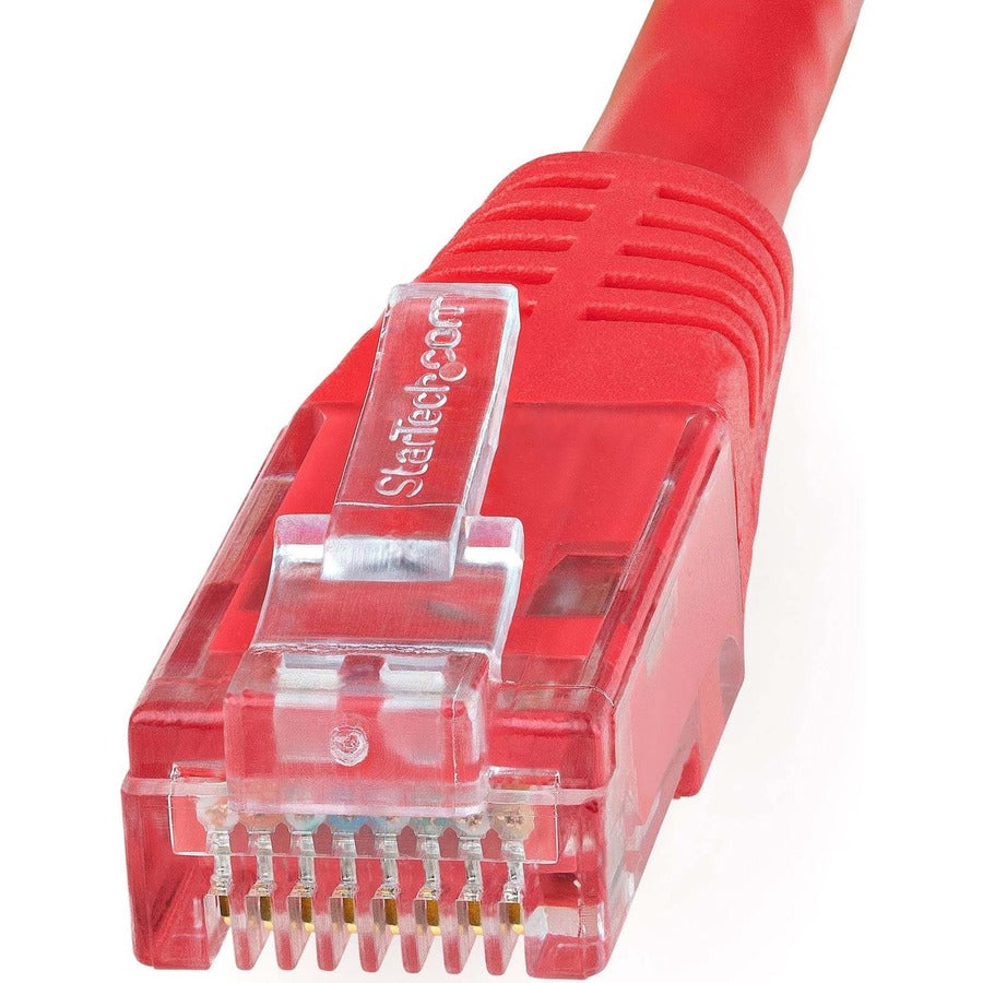 StarTech.com 10ft CAT6 Ethernet Cable - Red Molded Gigabit - 100W PoE UTP 650MHz - Category 6 Patch Cord UL Certified Wiring/TIA C6PATCH10RD