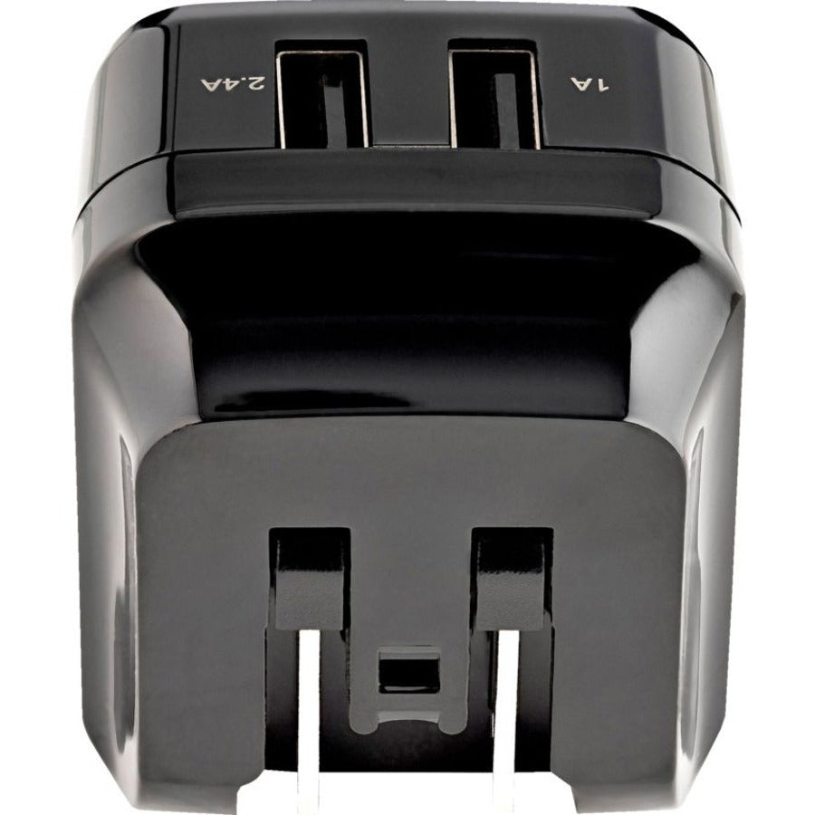 StarTech.com Travel USB Wall Charger - 2 Port - Black - Universal Travel Adapter - International Power Adapter - USB Charger USB2PACBK