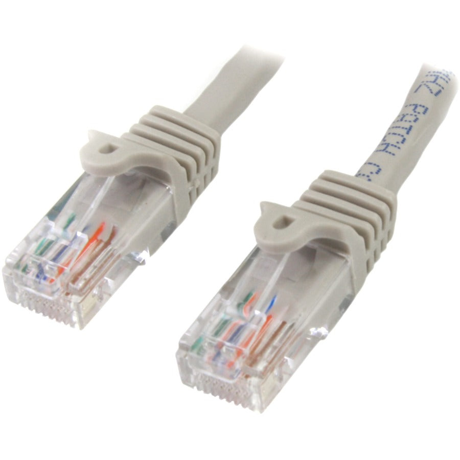 StarTech.com 50 ft Gray Snagless Cat5e UTP Patch Cable 45PATCH50GR