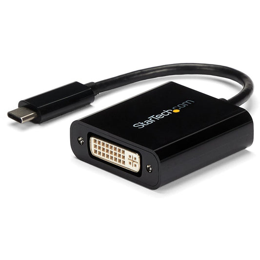 StarTech.com USB C to DVI Adapter - Thunderbolt 3 Compatible - 1920x1200 - USB-C to DVI Adapter for USB-C devices such as your 2018 iPad Pro - DVI-I Converter CDP2DVI