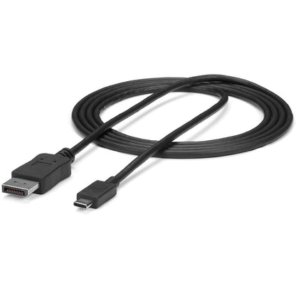 StarTech.com 6ft/1.8m USB C to DisplayPort 1.2 Cable 4K 60Hz - USB Type-C to DP Video Adapter Monitor Cable HBR2 - TB3 Compatible - Black CDP2DPMM6B