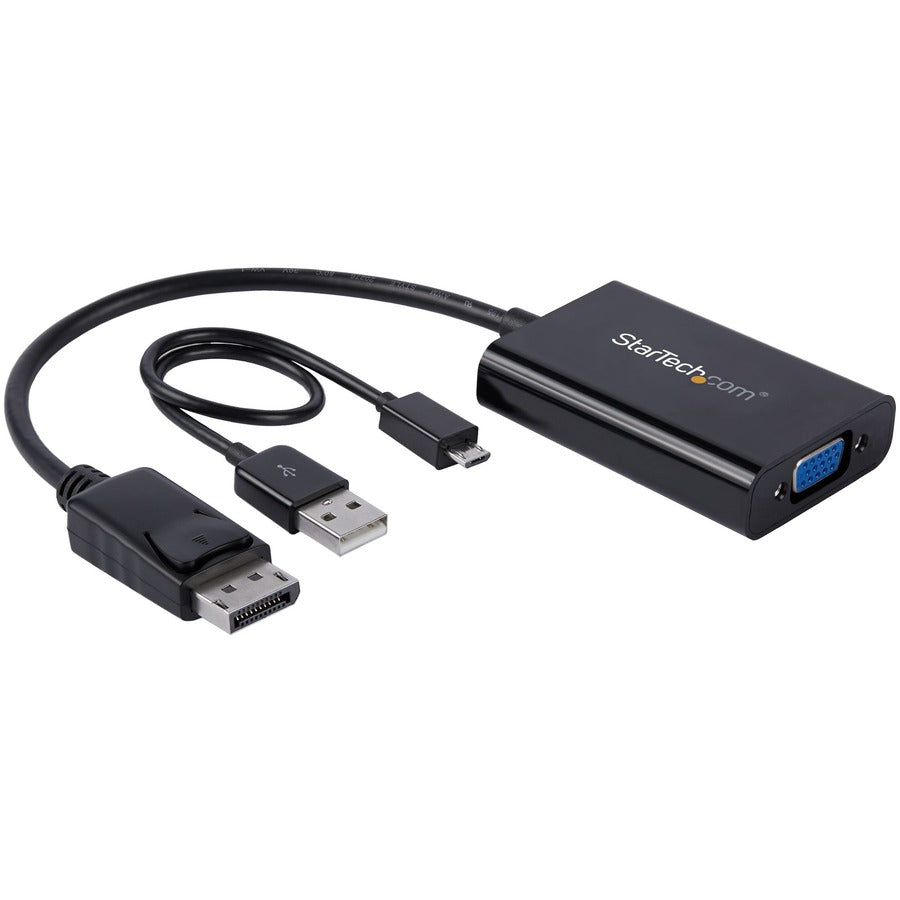 StarTech.com DisplayPort to VGA Adapter with Audio - DP to VGA Converter - 1920x1200 DP2VGAA