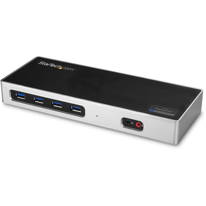 StarTech.com USB-C & USB-A Dock, Dual Monitor 4K 60Hz Dock DisplayPort/HDMI, Hybrid USB 3.0 Laptop Docking Station, 6x USB-A, mac/Windows DK30A2DH