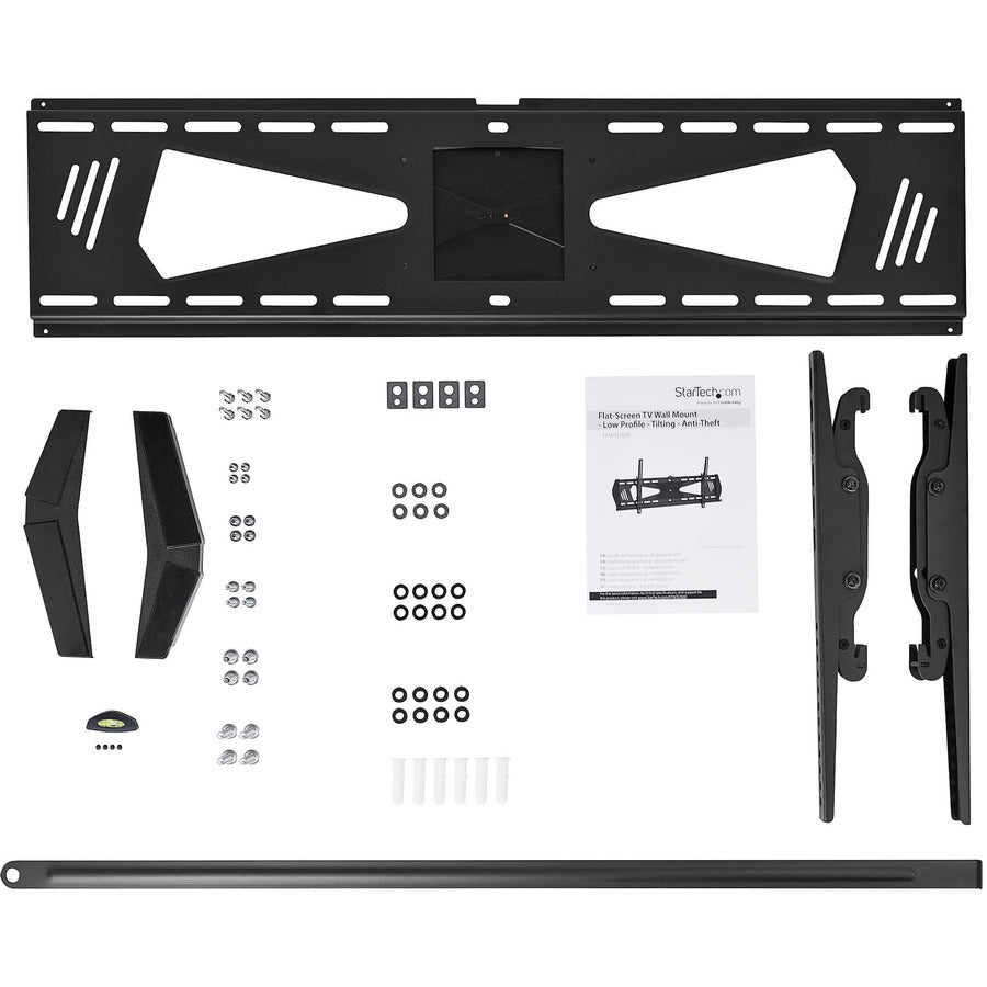 StarTech.com Low Profile TV Mount - Tilting - Anti-Theft - Flat Screen TV Wall Mount for 37" to 75" TVs - VESA Wall Mount FPWTLTBAT