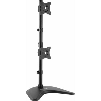 StarTech.com Vertical Dual Monitor Stand, Heavy Duty Steel, Monitors up to 27" (22lb/10kg), Vesa Monitor, Computer Monitor Stand ARMBARDUOV