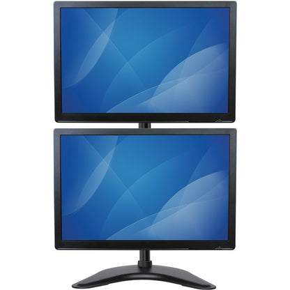 StarTech.com Vertical Dual Monitor Stand, Heavy Duty Steel, Monitors up to 27" (22lb/10kg), Vesa Monitor, Computer Monitor Stand ARMBARDUOV