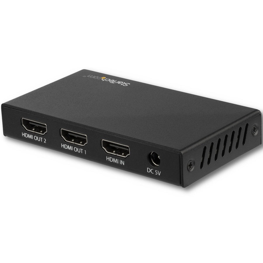 StarTech.com 2 Port HDMI Splitter - 4K 60Hz - 1x2 Way HDMI 2.0 Splitter - HDR - ST122HD203 ST122HD202