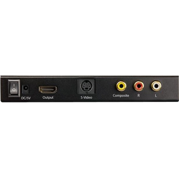 StarTech.com S-Video or Composite to HDMI Converter with Audio - 720p - NTSC & PAL - Analog to HDMI Upscaler - Mac & Windows (VID2HDCON2) VID2HDCON2