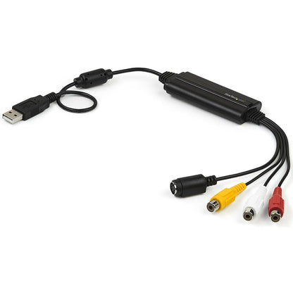 StarTech.com USB Video Capture Adapter Cable - S-Video/Composite to USB 2.0 - TWAIN Support - Analog to Digital Converter - Windows Only SVID2USB232