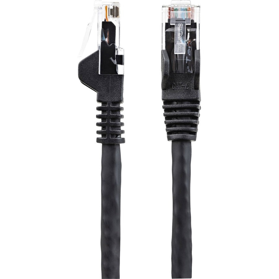 StarTech.com 6ft (1.8m) CAT6 Ethernet Cable, LSZH (Low Smoke Zero Halogen) 10 GbE Snagless 100W PoE UTP RJ45 Black Network Patch Cord, ETL N6LPATCH6BK