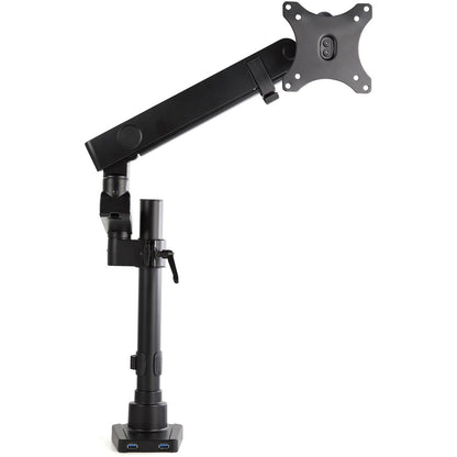 StarTech.com Desk Mount Monitor Arm with 2x USB 3.0 ports, Full Motion Monitor Mount up to 34" (17.6lb/8kg) VESA Display, C-Clamp/Grommet ARMPIVOT2USB3