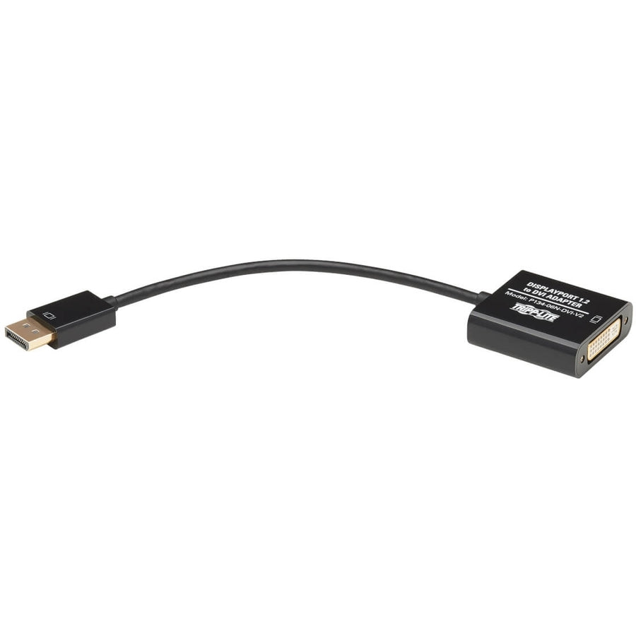 Tripp Lite 6in DisplayPort to DVI Adapter Active Converter M/F DPort 1.2 6" P134-06N-DVI-V2