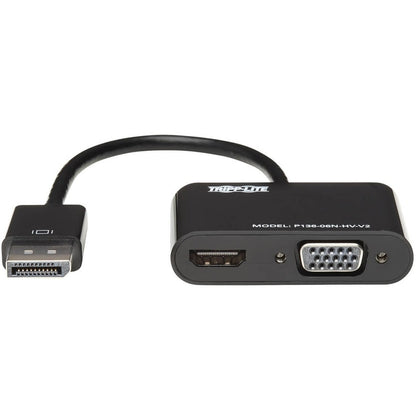 Tripp Lite DisplayPort to HDMI VGA Adapter Converter 4K x 2K DP to HDMI VGA DPort 1.2 P136-06N-HV-V2