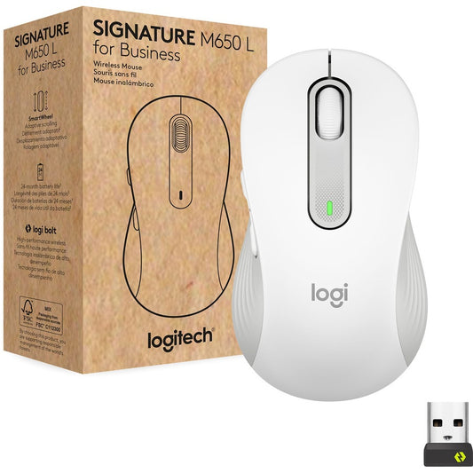 Logitech Signature M650 for Business (Off-White) - Brown Box 910-006273