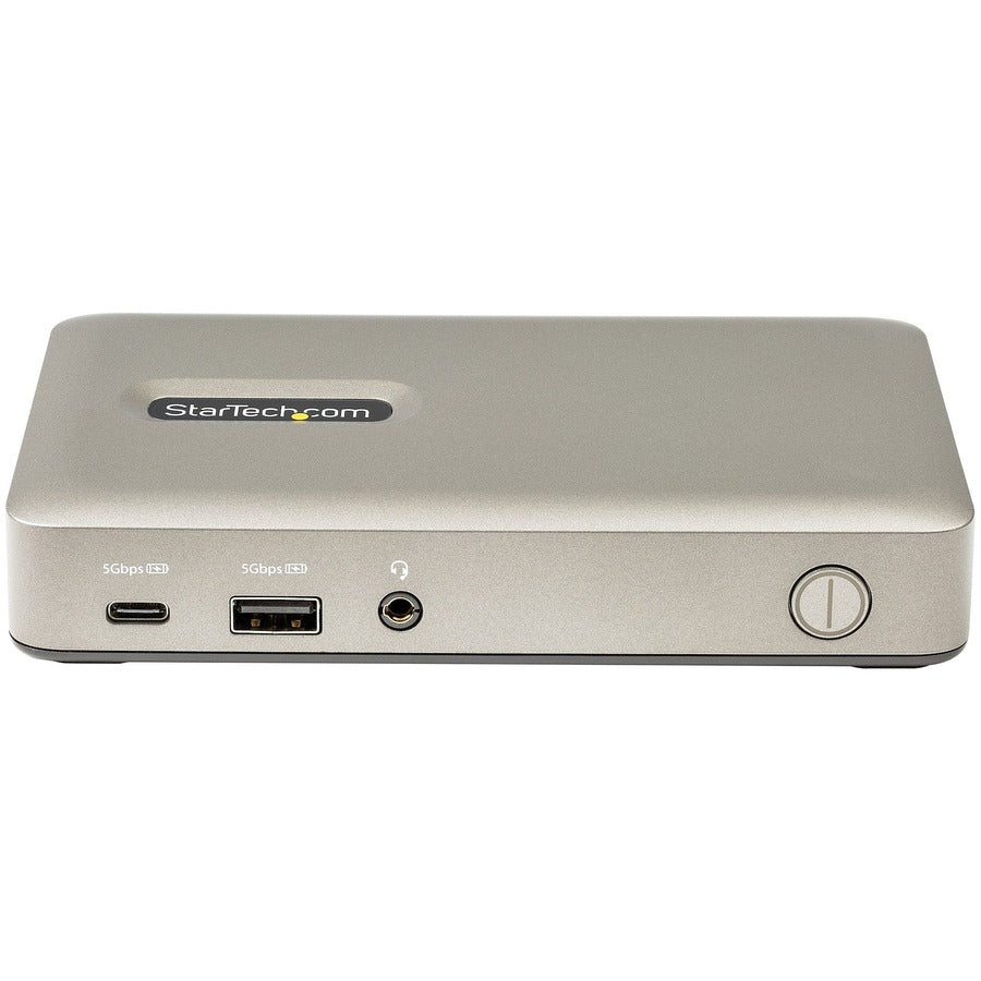 StarTech.com USB C Dock, USB-C to DisplayPort 4K 30Hz or VGA, 65W PD3.0, 4-Port USB 3.1 Gen 1 Hub, GbE, Universal USB C Docking Station DKM30CHDPD