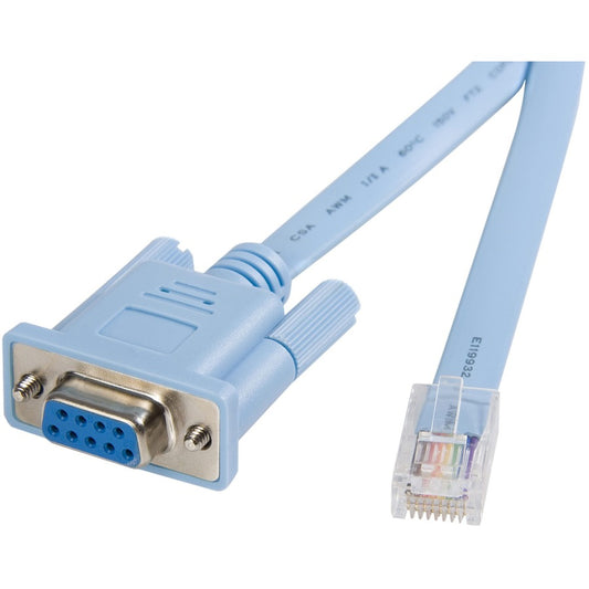 StarTech.com Cisco console router cable - RJ45 (m) - DB9 (f) - 6 ft DB9CONCABL6