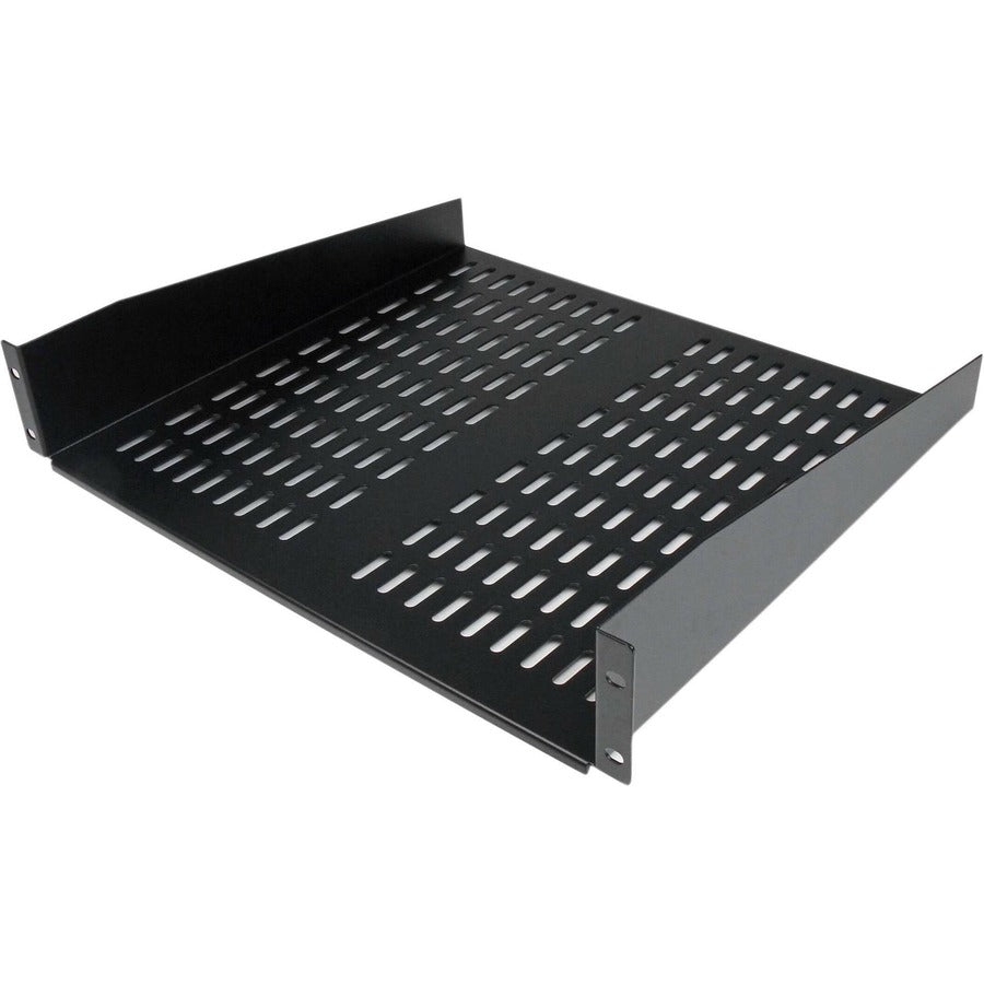 StarTech.com 2U 16in Universal Vented Rack Mount Cantilever Shelf - Fixed Server Rack Cabinet Shelf - 50lbs / 23kg CABSHELFV