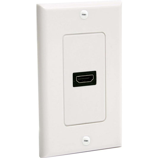 StarTech.com Single Outlet Female HDMI&reg; Wall Plate White HDMIPLATE