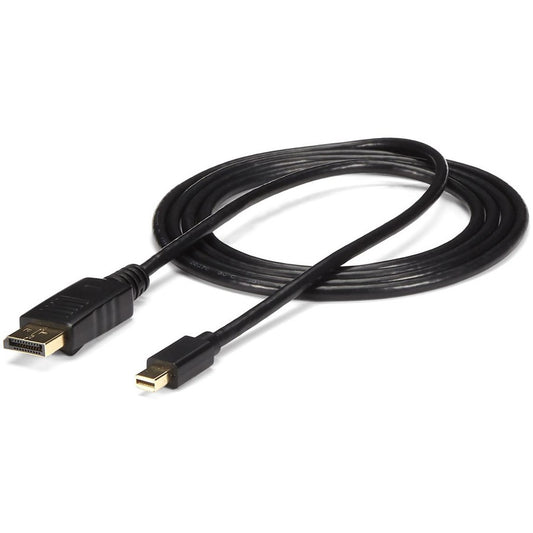 StarTech.com 6ft Mini DisplayPort to DisplayPort 1.2 Cable, 4K x 2K mDP to DisplayPort Adapter Cable, Mini DP to DP Cable for Monitor MDP2DPMM6