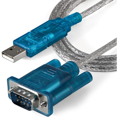 StarTech.com USB to Serial Adapter - Prolific PL-2303 - 3 ft / 1m - DB9 (9-pin) - USB to RS232 Adapter Cable - USB Serial ICUSB232SM3