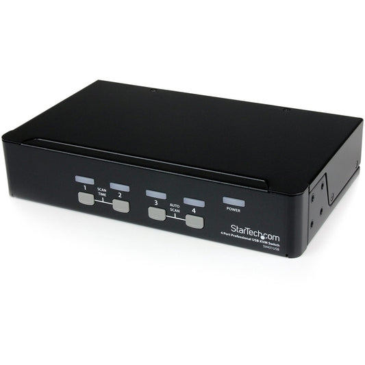 StarTech.com StarView SV431USB - KVM switch - USB - 4 ports - 1 local user - USB - 1U SV431USB