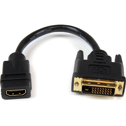 StarTech.com 8in HDMI�&reg; to DVI-D Video Cable Adapter - HDMI Female to DVI Male HDDVIFM8IN