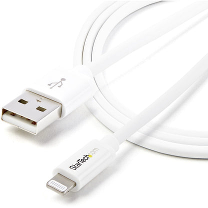 StarTech.com 1m (3ft) White Apple�&reg; 8-pin Lightning Connector to USB Cable for iPhone / iPod / iPad USBLT1MW