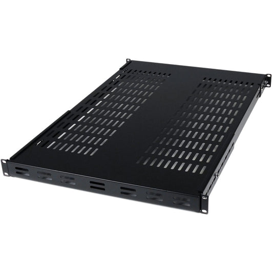 StarTech.com 1U 19.5 to 38in Adjustable Mounting Depth Vented Rack Mount Shelf - 175lbs / 80kg - 27.5in Deep ADJSHELF