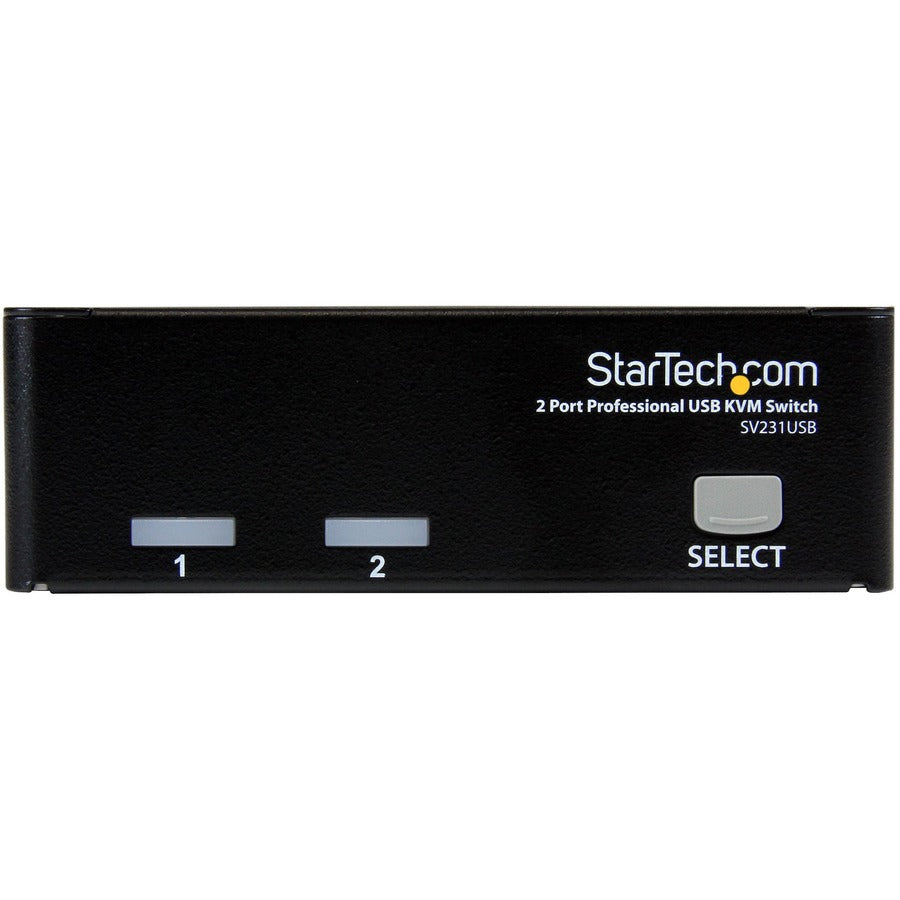 StarTech.com 2 Port Professional USB KVM Switch Kit with Cables SV231USB