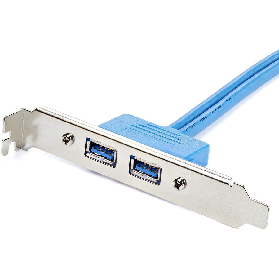 StarTech.com 2 Port USB 3.0 (5Gbps) A Female Slot Plate Adapter USB3SPLATE