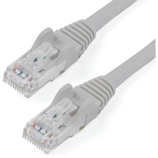 StarTech.com 15ft CAT6 Ethernet Cable - Gray Snagless Gigabit - 100W PoE UTP 650MHz Category 6 Patch Cord UL Certified Wiring/TIA N6PATCH15GR