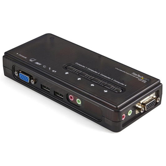 StarTech.com SV411KUSB - KVM / audio switch - USB - 4 ports - 1 local user SV411KUSB