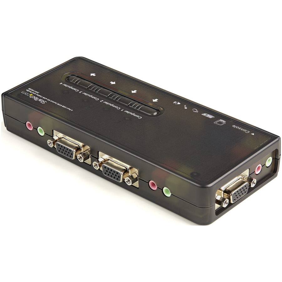 StarTech.com SV411KUSB - KVM / audio switch - USB - 4 ports - 1 local user SV411KUSB