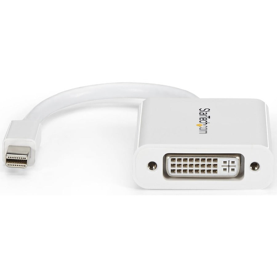 StarTech.com Mini DisplayPort to DVI Adapter, Mini DP to DVI-D Single Link Converter, 1080p Video, Passive, mDP 1.2 to DVI Monitor/Display MDP2DVIW