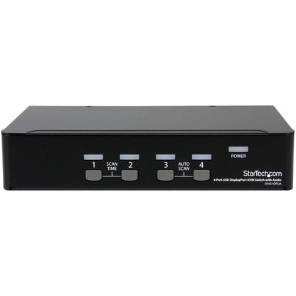 StarTech.com 4 Port USB DisplayPort KVM Switch with Audio SV431DPUA