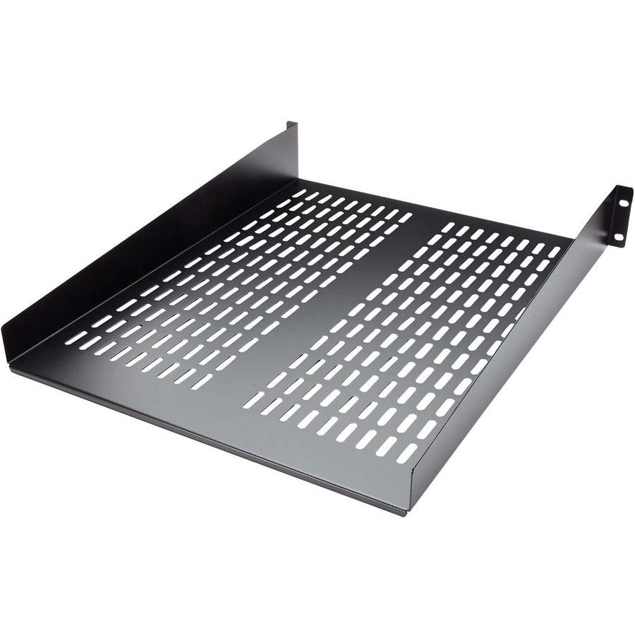 StarTech.com 2U 22in Vented Rack Mount Shelf - Fixed 22 inch Deep antilever Rackmount Tray for Server Rack Cabinet Shelf - 50lbs / 23kg CABSHELF22V