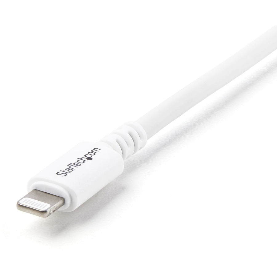 StarTech.com 3m (10ft) Long White Apple�&reg; 8-pin Lightning Connector to USB Cable for iPhone / iPod / iPad USBLT3MW