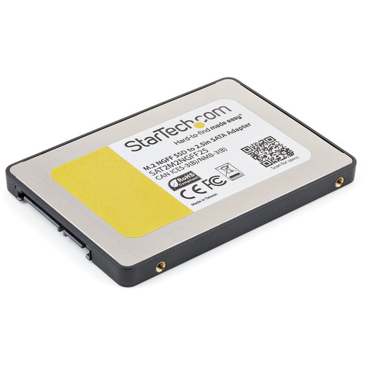 StarTech.com M.2 SSD to 2.5in SATA III Adapter - M.2 Solid State Drive Converter with Protective Housing SAT2M2NGFF25