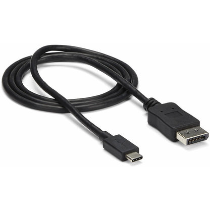 StarTech.com 3ft/1m USB C to DisplayPort 1.2 Cable 4K 60Hz - USB Type-C to DP Video Adapter Monitor Cable HBR2 - TB3 Compatible - Black CDP2DPMM1MB