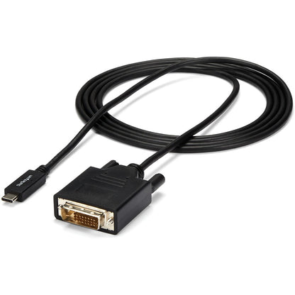 StarTech.com 6.6 ft / 2 m USB-C to DVI Cable - USB Type-C Video Adapter Cable - 1920 x 1200 - Black CDP2DVIMM2MB