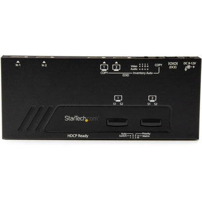 StarTech.com 2x2 HDMI Matrix Switch - 4K with Fast Switching, Auto-Sensing and Serial Control VS222HD4K