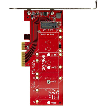 StarTech.com M.2 Adapter - x4 PCIe 3.0 NVMe - Low Profile and Full Profile - SSD PCIE M.2 Adapter - M2 SSD - PCI Express SSD PEX4M2E1